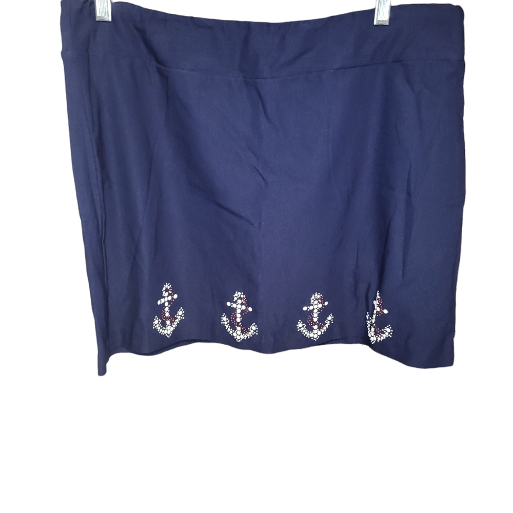 Coral Bay Anchor Skort Blue sz PXL